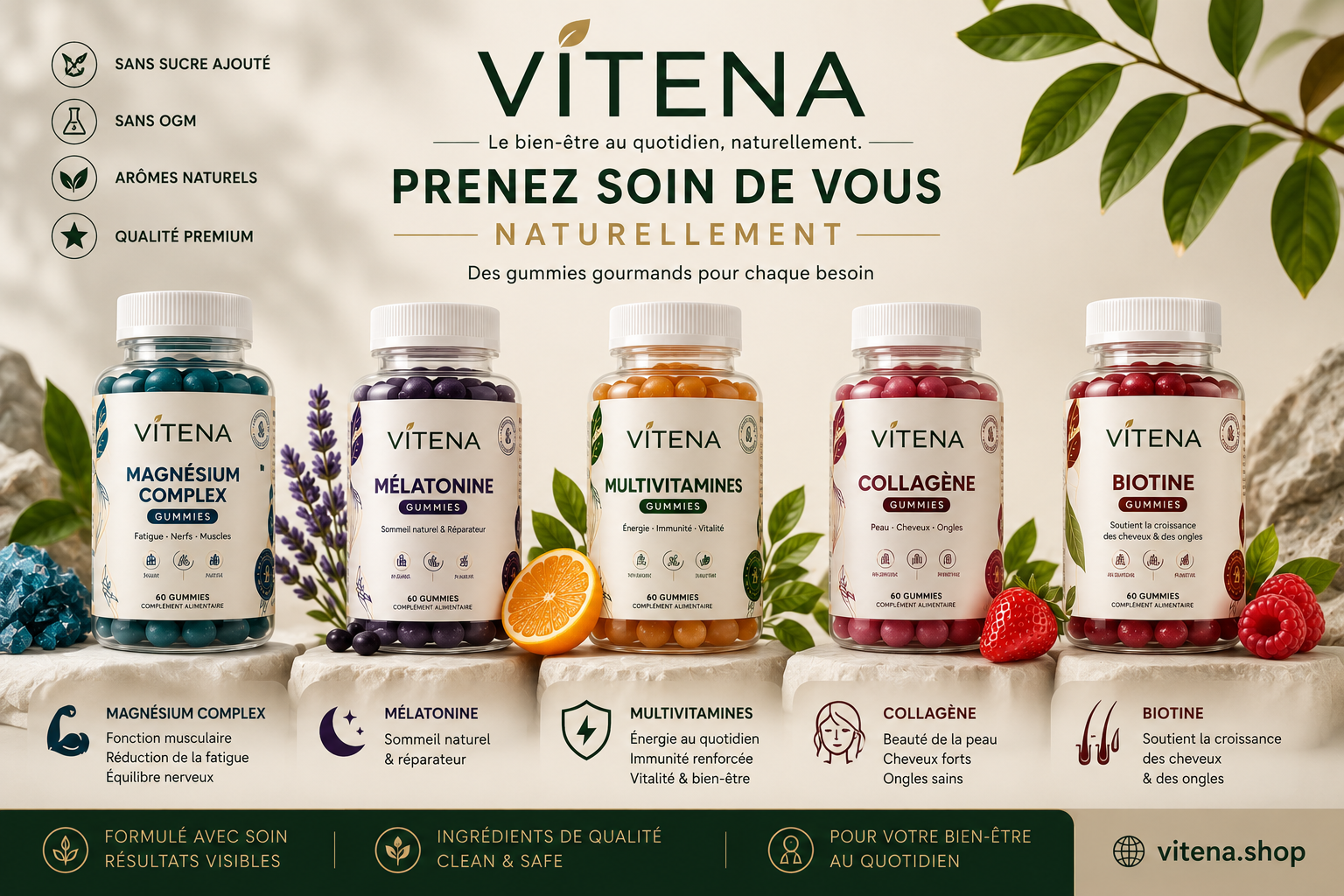 VITENA — L'alchimie du bien-être révélée.